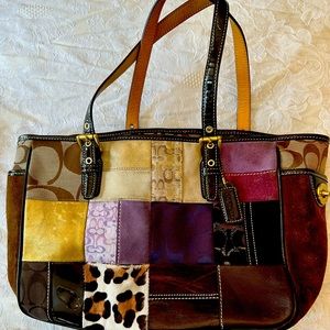 Coach patchwork handbag
